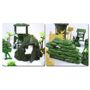 Plastic Action Figures Army Men Soldier Playset with Scaled Vehicles - 100 Pieces