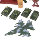 Plastic Action Figures Army Men Soldier Playset with Scaled Vehicles - 64 Pieces