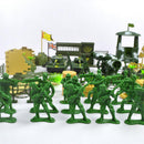 Plastic Action Figures Army Men Soldier Playset with Scaled Vehicles - 90 Pieces