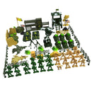 Plastic Action Figures Army Men Soldier Playset with Scaled Vehicles - 90 Pieces
