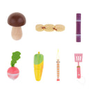 Wooden Play Model Magnetic Connected Mushrooms Pretend Food Role Play Games Children Cooking Kids Developmental Toy