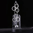 Revolving Wheels Newton's Cradle Perpetual Motion Physics Science Gadget Kid Toy -Circle