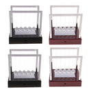 New Light Up Newton Cradle Glass Balance Ball Physics Educational Home/Office Ornament Children Toy Black M