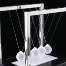 New Light Up Newton Cradle Glass Balance Ball Physics Educational Home/Office Ornament Children Toy Black M