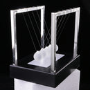 New Light Up Newton Cradle Glass Balance Ball Physics Educational Home/Office Ornament Children Toy Black M