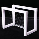 Newton's Cradle Geometry Balance Ball Physics Science Gadget Executive Gift Desktop Toy Â–White