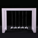 Newton's Cradle Geometry Balance Ball Physics Science Gadget Executive Gift Desktop Toy Â–White