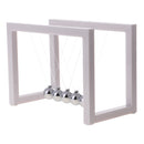 Newton's Cradle Geometry Balance Ball Physics Science Gadget Executive Gift Desktop Toy Â–White