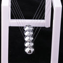 Newton's Cradle Geometry Balance Ball Physics Science Gadget Executive Gift Desktop Toy Â–White