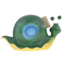 Exquisite Resin Holding Sign Shaking Eyes Snail Home Garden Decorative Craft Lawn Statues-Slow Down and Enjoy The Garden