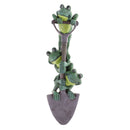 Fairy Garden Decoration Resin Stacking Frog Shovel Lawn Statue Ornament -Happy Family