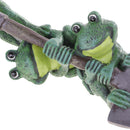 Fairy Garden Decoration Resin Stacking Frog Shovel Lawn Statue Ornament -Happy Family