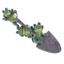 Fairy Garden Decoration Resin Stacking Frog Shovel Lawn Statue Ornament -Happy Family