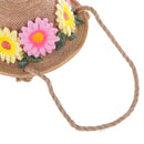 Backyard Exquisite Flower Straw Hat Figurine Art Craft Bird House Tree House Garden Fence Hanging Decorative Kit
