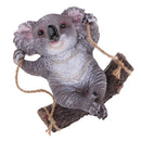 Lovely Exquisite Resin Swinging Koala Craft Fairy Garden Decorative Lawn Statue Figurine