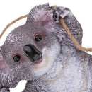 Lovely Exquisite Resin Swinging Koala Craft Fairy Garden Decorative Lawn Statue Figurine