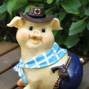 Creative Resin West Cowboy Saving Money Piggy Bank Coin Box Desktop Ornament Kids Toy Birthday Gift