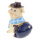 Creative Resin West Cowboy Saving Money Piggy Bank Coin Box Desktop Ornament Kids Toy Birthday Gift