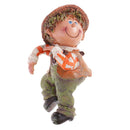Set of 3pcs Different Pose Resin Straw Hat Boy Dolls Garden Flower Pot Hanging Decor Kits Playset