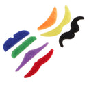 7Pcs Joke Fake Mustache Self Adhesive Halloween Christmas Costume Cosplay Party Fancy Dress Moustache Beard Funny Events Festivals Party Supplies