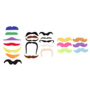 7Pcs Joke Fake Mustache Self Adhesive Halloween Christmas Costume Cosplay Party Fancy Dress Moustache Beard Funny Events Festivals Party Supplies