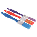 3pcs Set Plastic Handle Paintbrush Artist Acrylic Watercolor Painting Arts