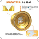Aluminium Alloy Design Professional Magic YoYo Ball Clutch Bearing String Trick Kids Childen Toys Entertainment Party Christmas Gifts Gold