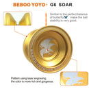 Aluminium Alloy Design Professional Magic YoYo Ball Clutch Bearing String Trick Kids Childen Toys Entertainment Party Christmas Gifts Gold