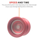 Aluminium Alloy Design Professional Magic YoYo Ball Clutch Bearing String Trick Kids Childen Toys Entertainment Party Christmas Gifts Red