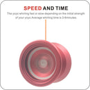 Aluminium Alloy Design Professional Magic YoYo Ball Clutch Bearing String Trick Kids Childen Toys Entertainment Party Christmas Gifts Red