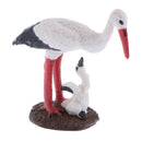 Lifelike Animal Figures Figurine White Crane Model Kids Nature Educational Toy Party Bag Favor