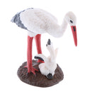 Lifelike Animal Figures Figurine White Crane Model Kids Nature Educational Toy Party Bag Favor