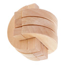 Chinese Wooden Kong Ming Lock Brain Teaser Game Children Intelligence Toy -Untie The Half Ring