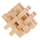 Intellectual Wooden Kong Ming Lock 3D Puzzles Brain Teaser Toy for Kids/Adults Desk Accessories -Untie The Half Ring