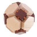 Intellectual Wooden Kong Ming Lock 3D Puzzles Brain Teaser Toy for Kids/Adults Desk Accessories -Unlock The Ball
