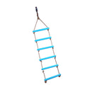 New Children Outdoor Playhouse Plastic 6 Rungs 2M Rope Climbing Ladder Garden Playground Backyard Fun Toy Blue