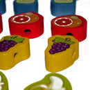 20pcs/Set Wooden Lacing Fruits Beads Threading Beads Game Kids Educational Toys