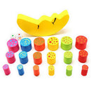 Kids Moon Balancing Wooden Blocks Stacking Game Toys Baby Early Educational Toy Birthday Gift