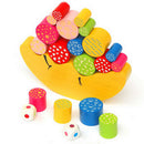 Kids Moon Balancing Wooden Blocks Stacking Game Toys Baby Early Educational Toy Birthday Gift