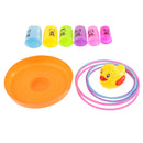 Kids Fun Game Intelligence Educational Toys Baby Children Plastic Animals Hoop Ring Toss Quoits Game Cast Throw Circle Set Toys