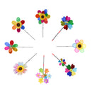 Colorful Two-Layer Sequins Windmill Pinwheel Kids Beach Camping Toy Garden Lawn Decoration