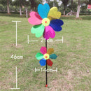 Colorful Two-Layer Sequins Windmill Pinwheel Kids Beach Camping Toy Garden Lawn Decoration