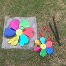 Colorful Two-Layer Sequins Windmill Pinwheel Kids Beach Camping Toy Garden Lawn Decoration