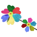 Colorful Two-Layer Sequins Windmill Pinwheel Kids Beach Camping Toy Garden Lawn Decoration