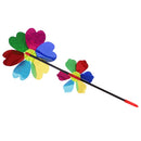 Colorful Two-Layer Sequins Windmill Pinwheel Kids Beach Camping Toy Garden Lawn Decoration