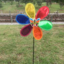 DIY Sequins Windmill Wind Whirligig Kids Party Toy Home Yard Ornament Random Animal Pattern