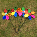 DIY Sequins Windmill Wind Whirligig Kids Party Toy Home Yard Ornament Random Animal Pattern