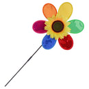 Colorful Sequins Sunflower Windmill Whirligig Home Party Toy Yard Lawn Ornament Kits