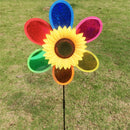Colorful Sequins Sunflower Windmill Whirligig Home Party Toy Yard Lawn Ornament Kits