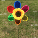 Colorful Sequins Sunflower Windmill Whirligig Home Party Toy Yard Lawn Ornament Kits